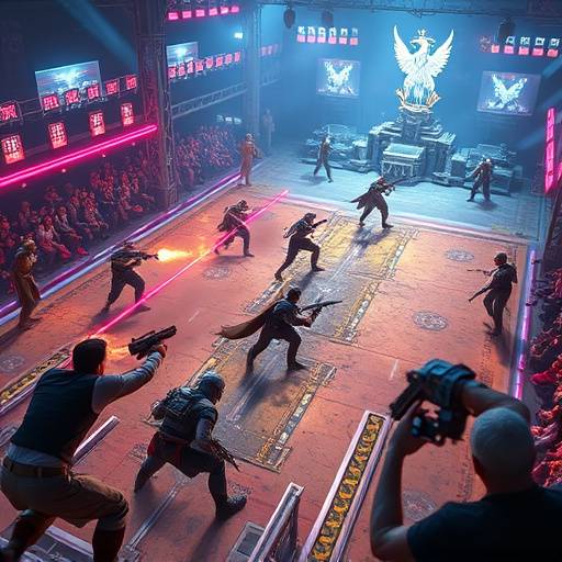 Screenshot of 'WarriorsArena', a multiplayer battle arena game.